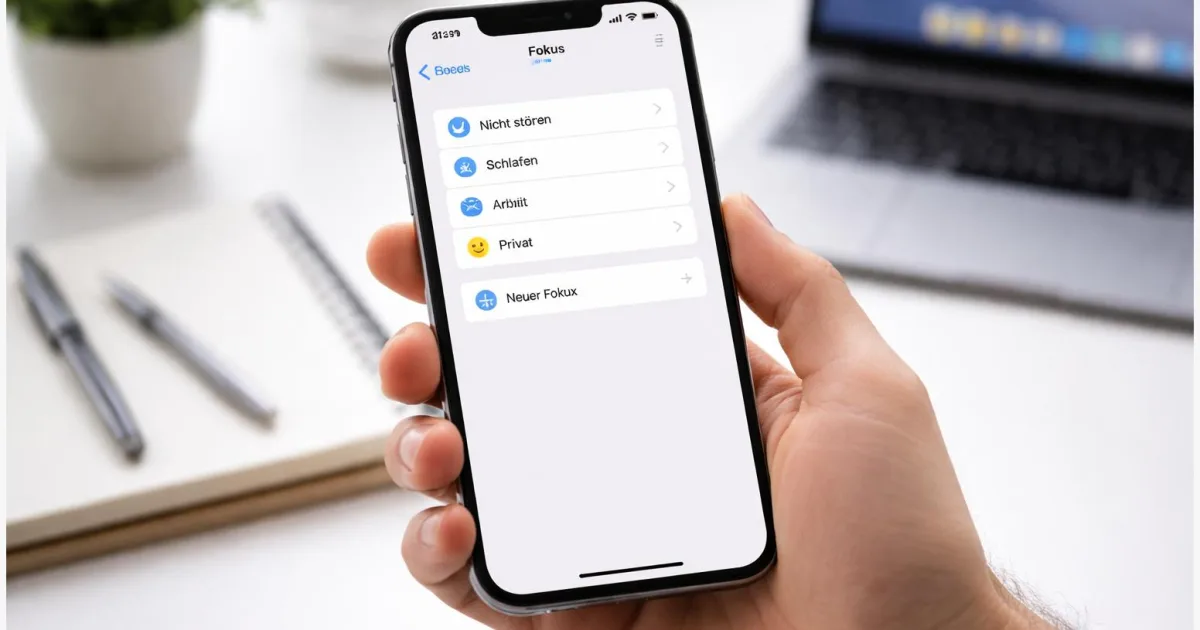 Fokus‑Modus am iPhone einrichten: Benachrichtigungen filtern (Schritt für Schritt)