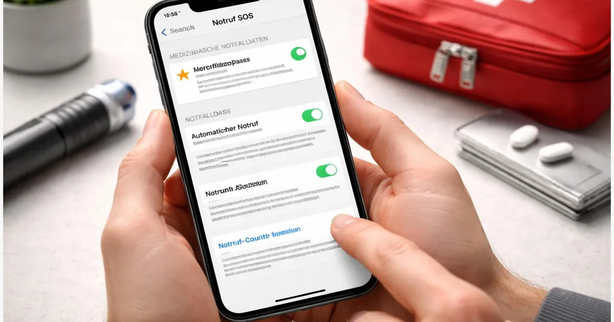 Notruf SOS & Notfallpass einrichten: iPhone und Android Schritt für Schritt