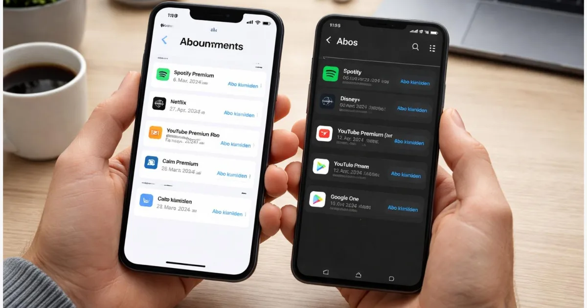 Abos kündigen auf iPhone & Android: App Store und Google Play Anleitung