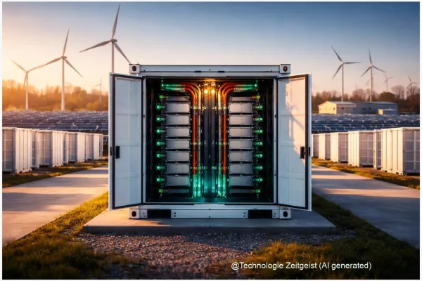1,9‑GW‑Deal mit 100‑Stunden‑Batterie im Stromnetz