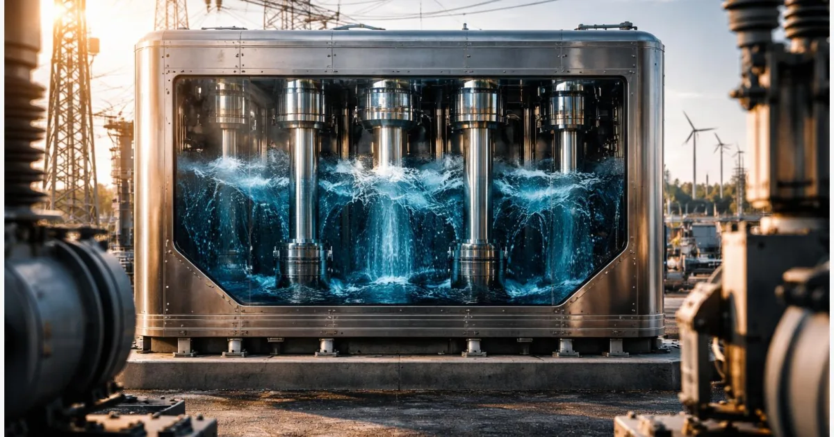 Wasserbatterie ohne Lithium: Senkt sie Strompreis und Blackout-Risiko?