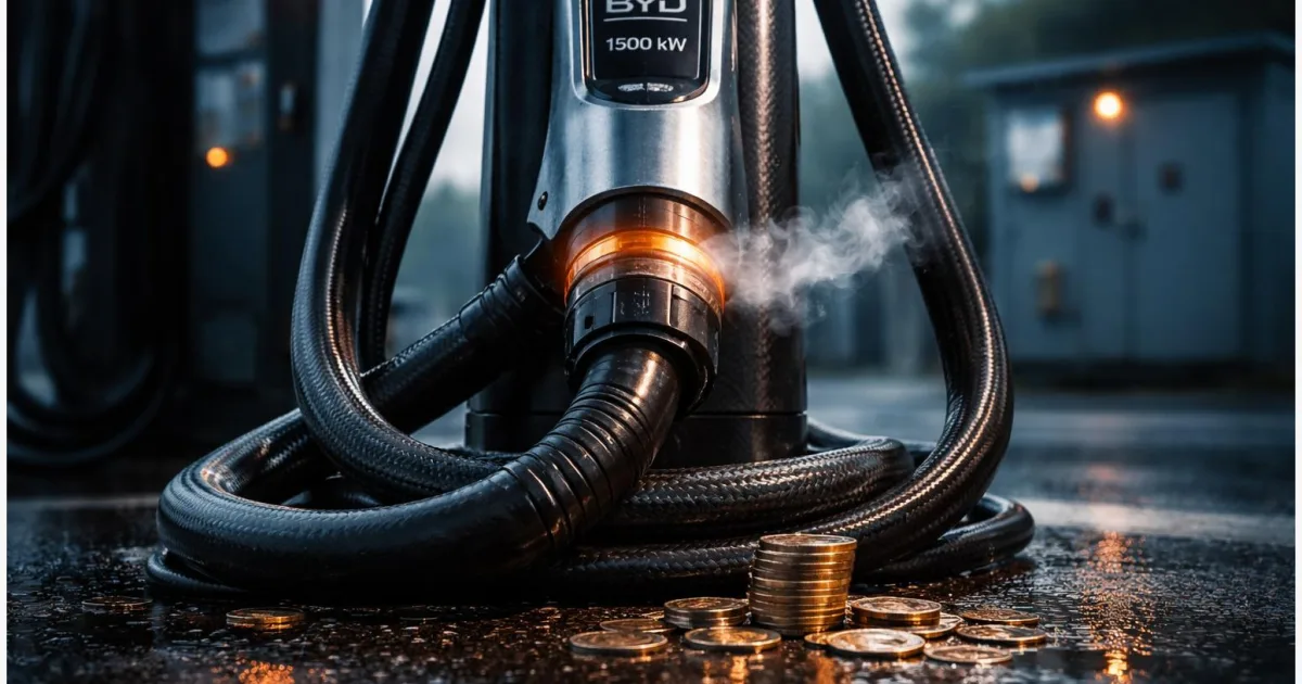 BYD 1500-kW-Lader: Was 5 Minuten Laden kosten können