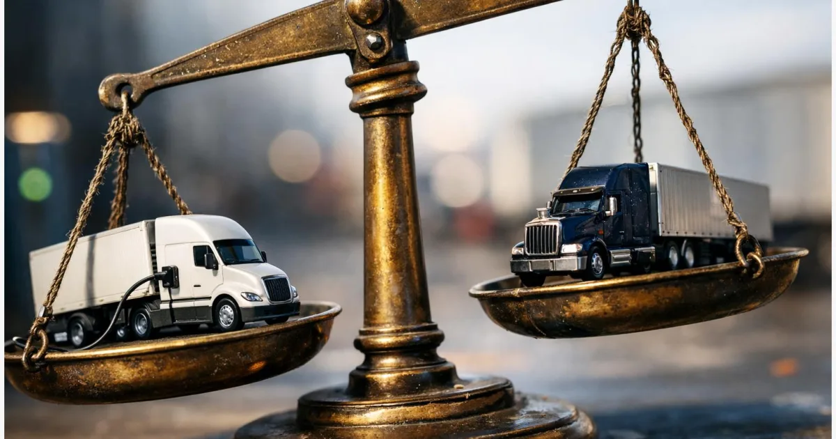 E-Lkw Wirtschaftlichkeit: 160.000 Dollar Vorteil im Test