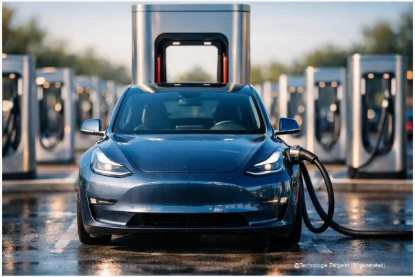 Tesla Supercharger V4 mit 400 Ladeplätzen: Helfen Mega‑Parks gegen Wartezeit?