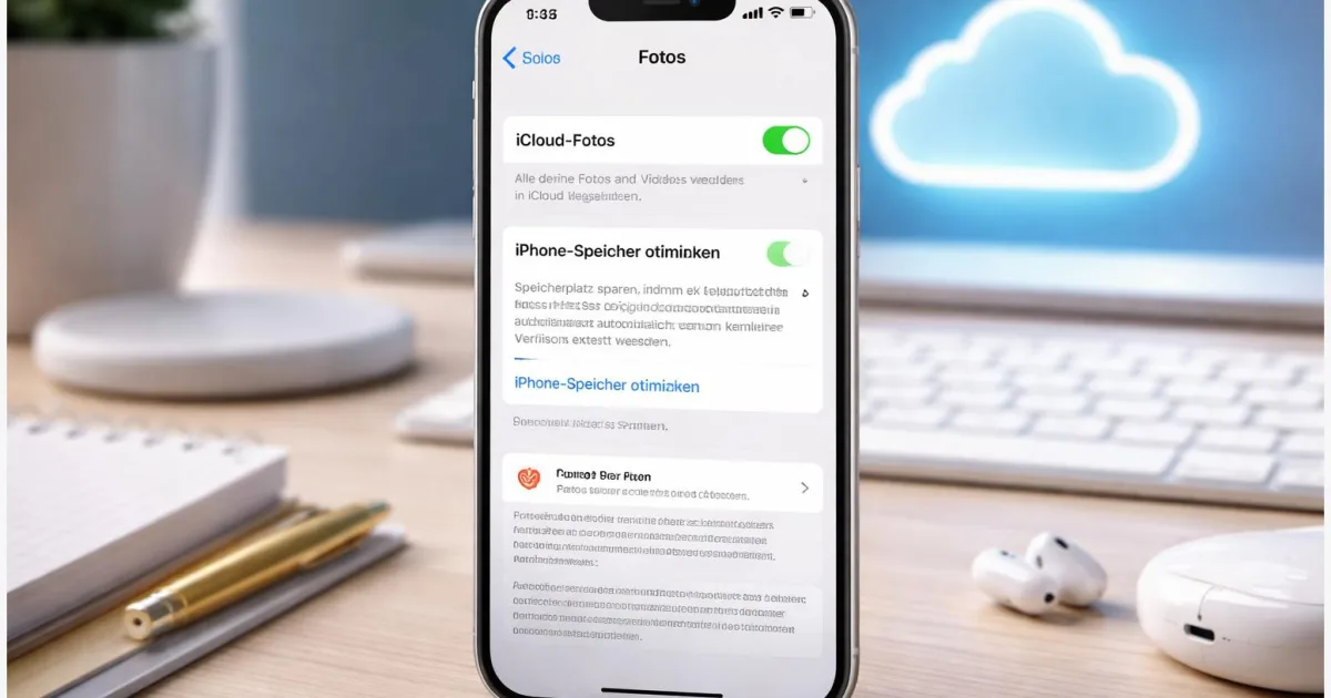 iCloud Fotos einrichten: iPhone‑Speicher mit iCloud sparen