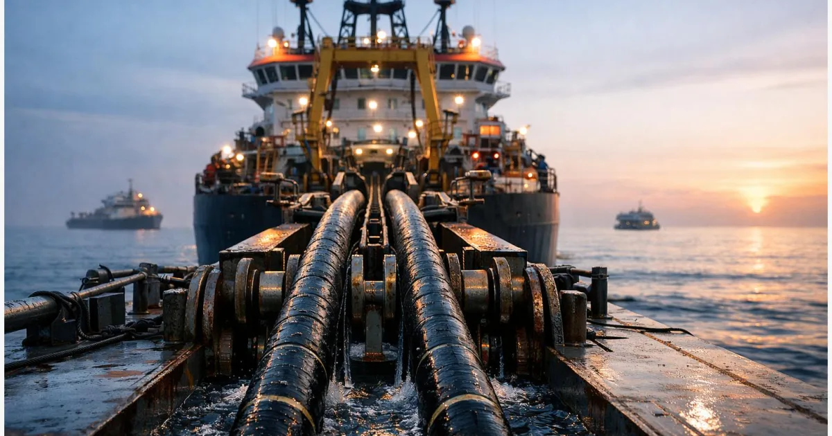 Offshore-Netzanbindung: Multi‑Kabel‑Verlegung erstmals simultan