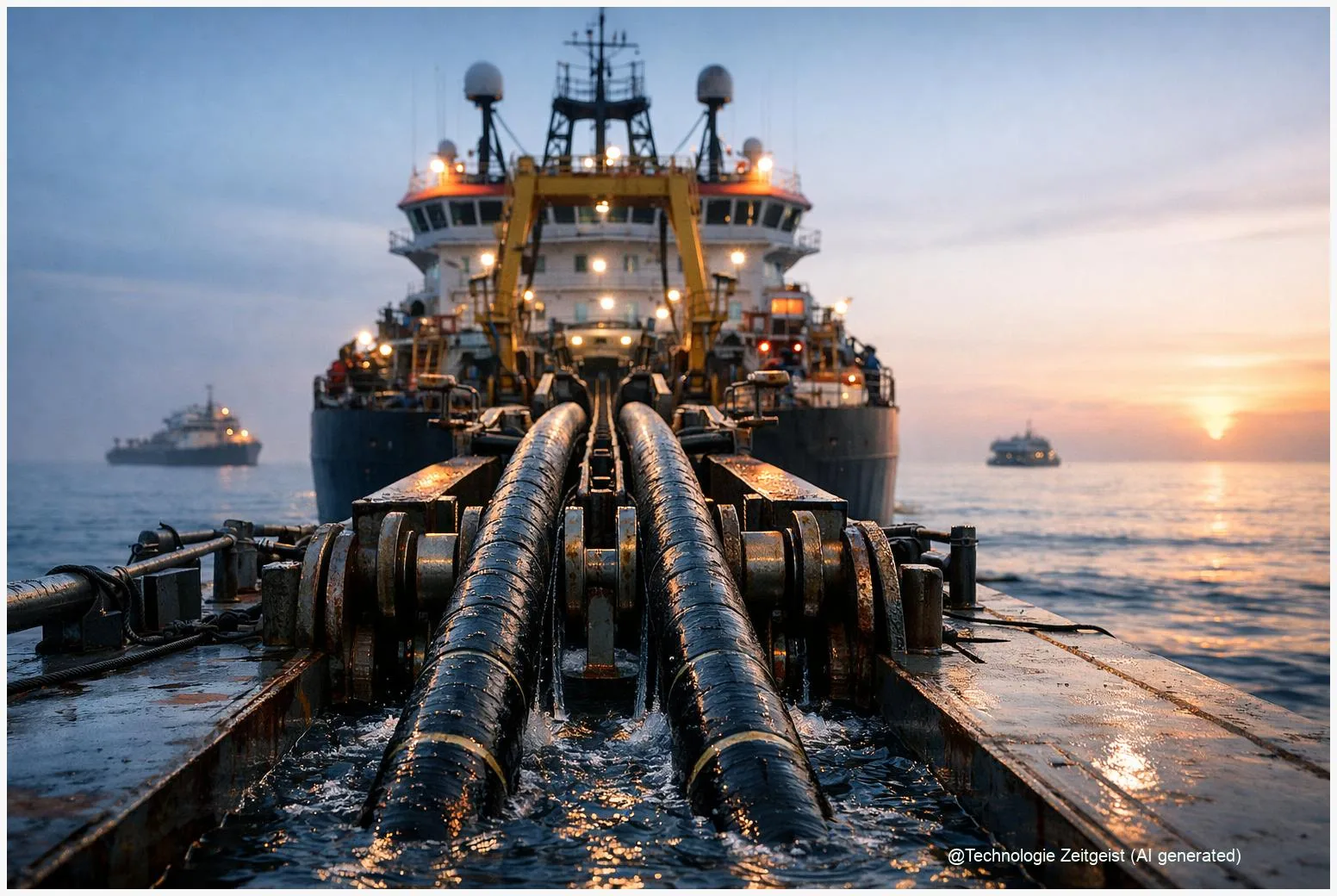 Offshore-Netzanbindung: Multi‑Kabel‑Verlegung erstmals simultan