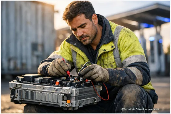 Second-Life-Batterien stützen Schnelllader in Spanien