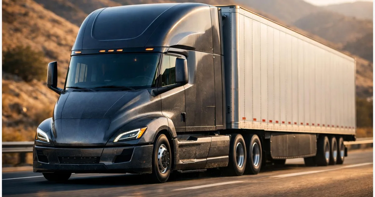 Tesla Semi Verbrauch im Flotten‑Test: 1 kWh/km in €/100 km