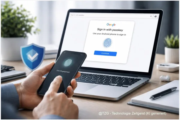 Passkeys einrichten: ohne Passwort bei Google & Co. anmelden