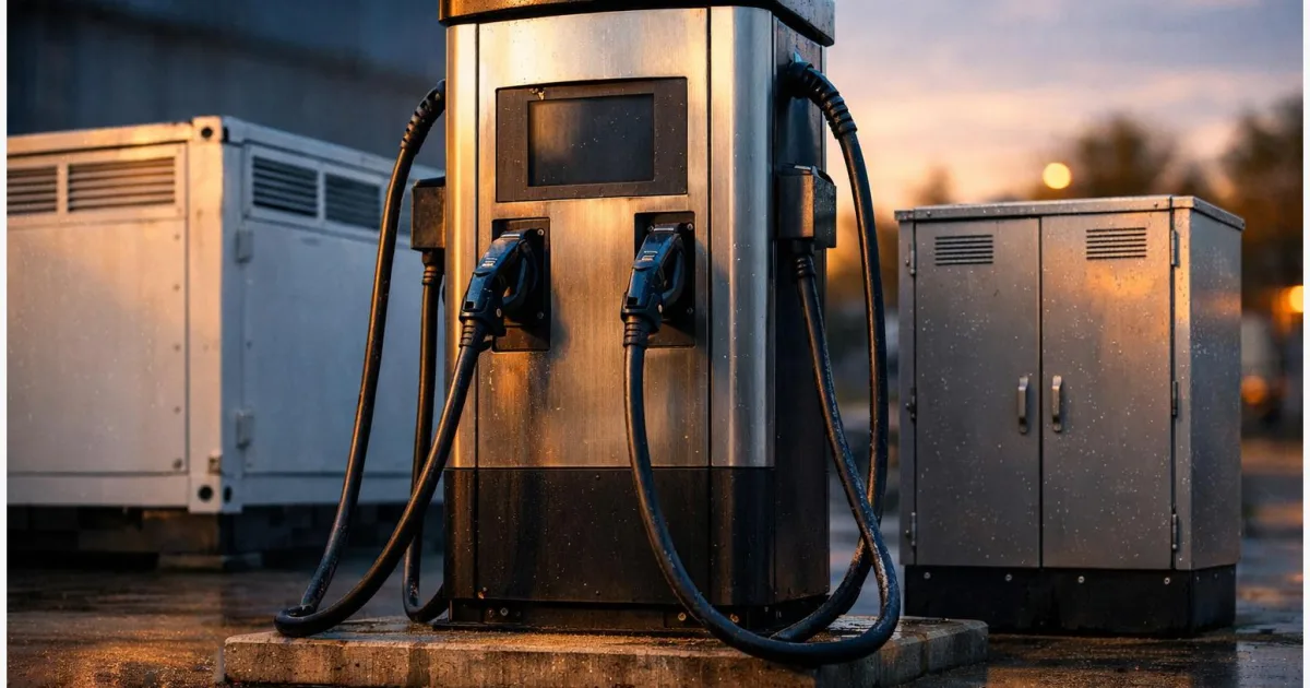 Fraunhofer ISE zeigt Megawattladen trotz schwachem Netzanschluss