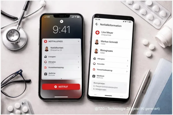 Notfallpass einrichten: Kontakte & Infos auf iPhone und Android