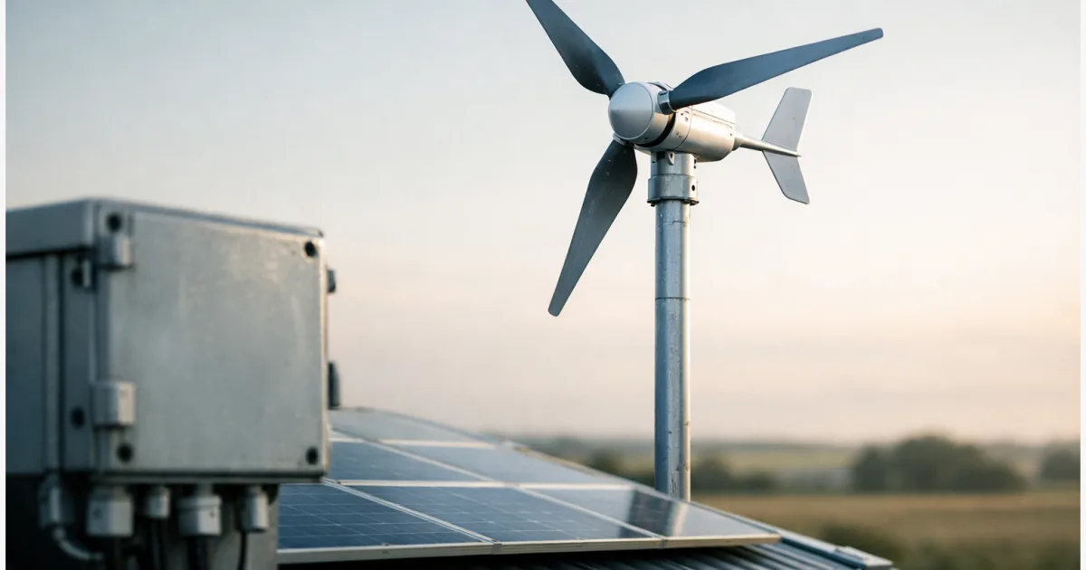 Kleinwindkraft anschließen: Wo sie PV sinnvoll ergänzt