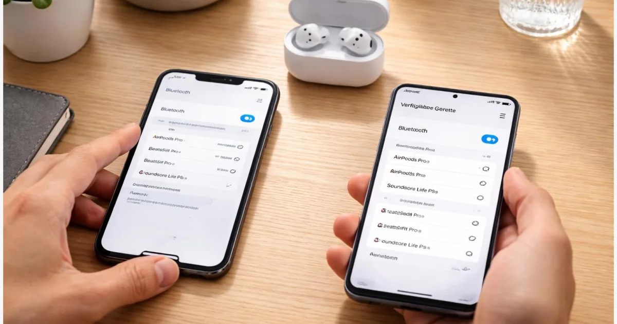 Bluetooth-Kopfhörer auf iPhone und Android verbinden