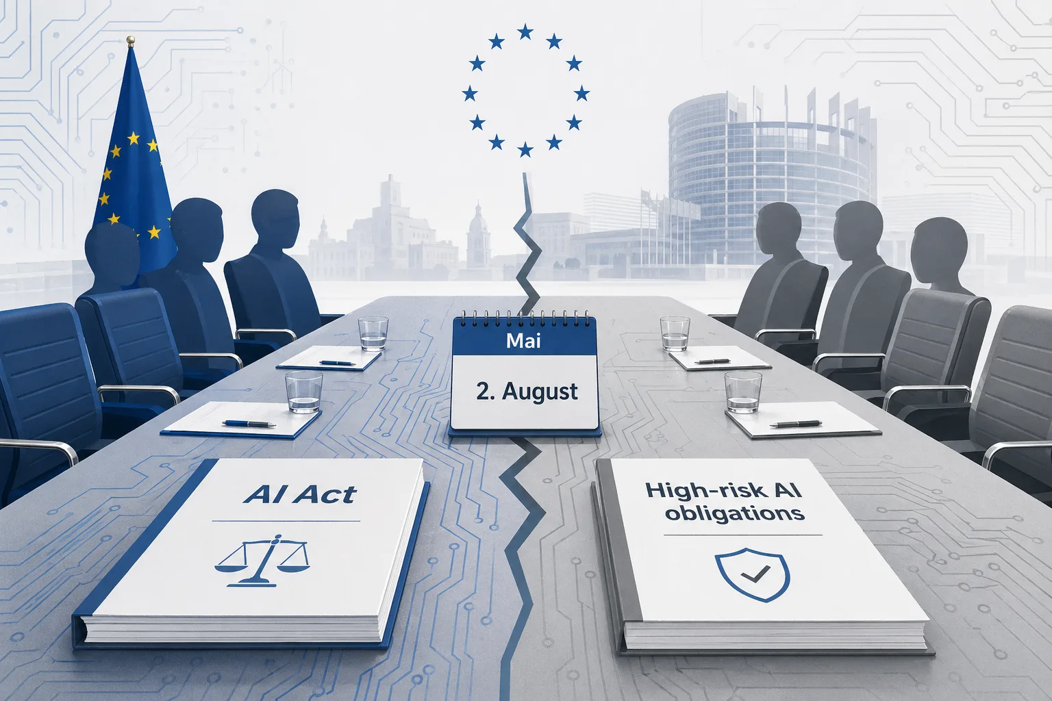 Illustration zu EU-Verhandlungen über den AI Act