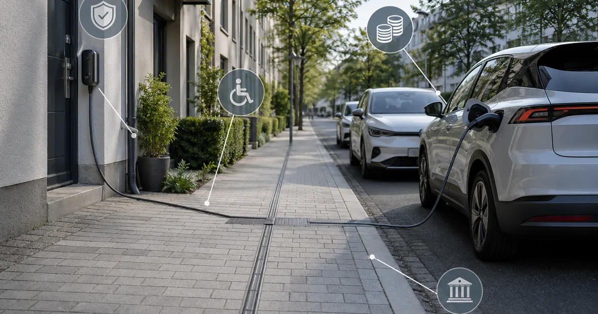 Laden ohne eigenen Stellplatz: Warum Bordsteinlösungen für E-Autos wichtiger werden