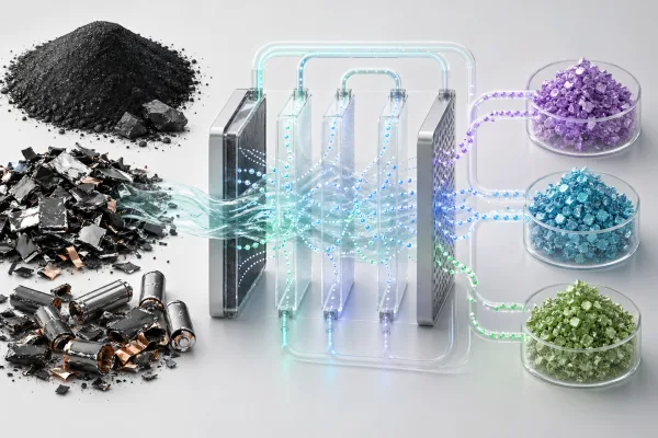 Fraunhofer entwickelt elektrochemisches Recycling für kritische Batterierohstoffe