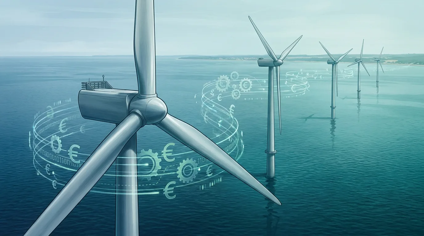 Offshore-Windpark in der Ostsee als Illustration für Gennaker und EIB-Finanzierung