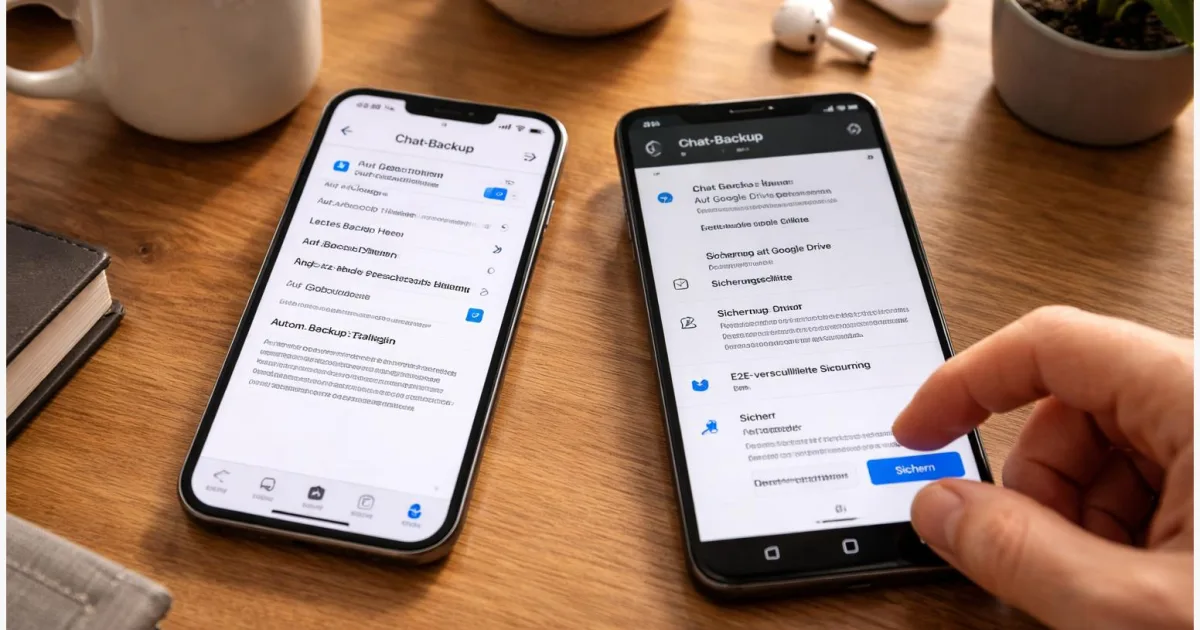 So richtest du das WhatsApp-Backup auf iPhone und Android ein