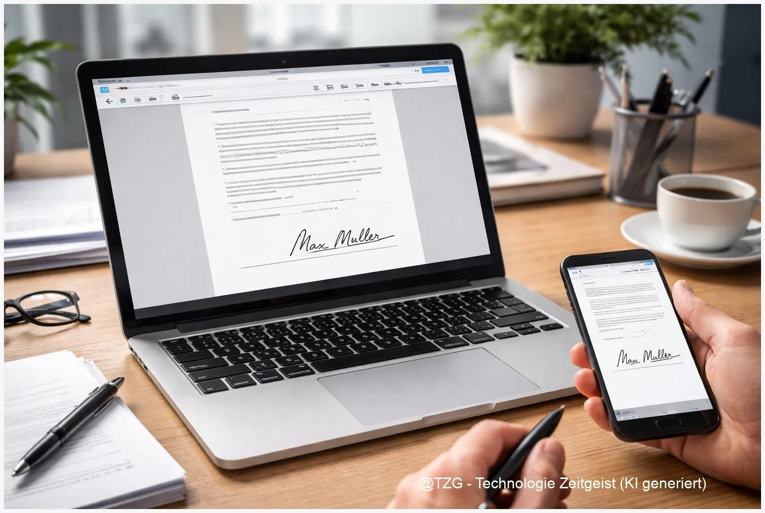 PDF unterschreiben: Signatur am PC und Handy einfügen