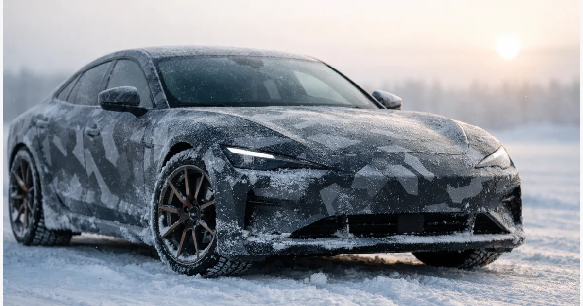Kältetest bei Elektro-Sportwagen: Technik und Alltag