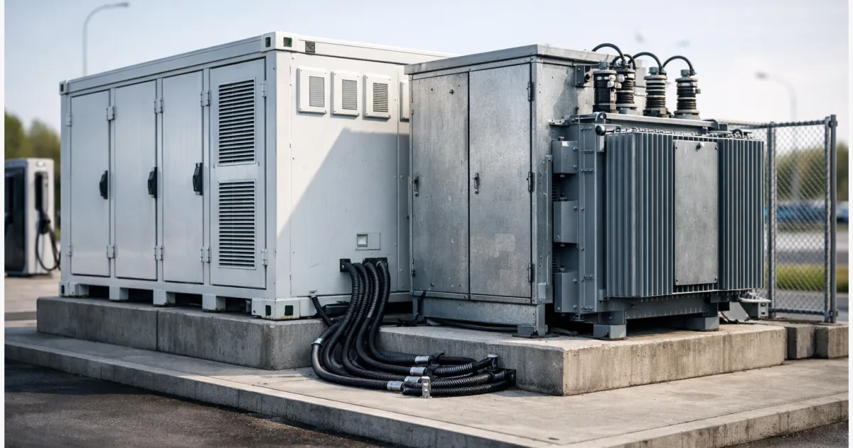 Ladepark mit Batteriespeicher: Wann Netzpuffer sinnvoll sind