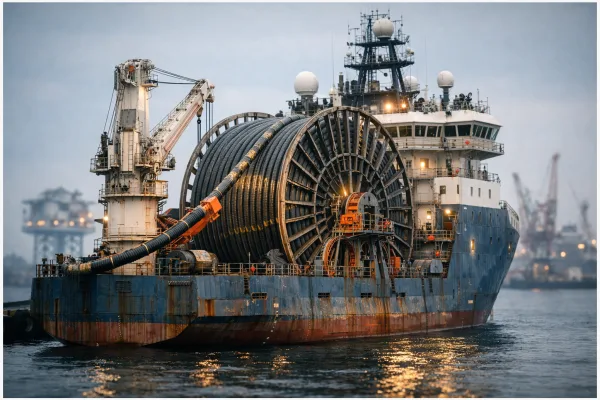 Kabelverlegeschiffe steuern das Tempo im Offshore-Ausbau