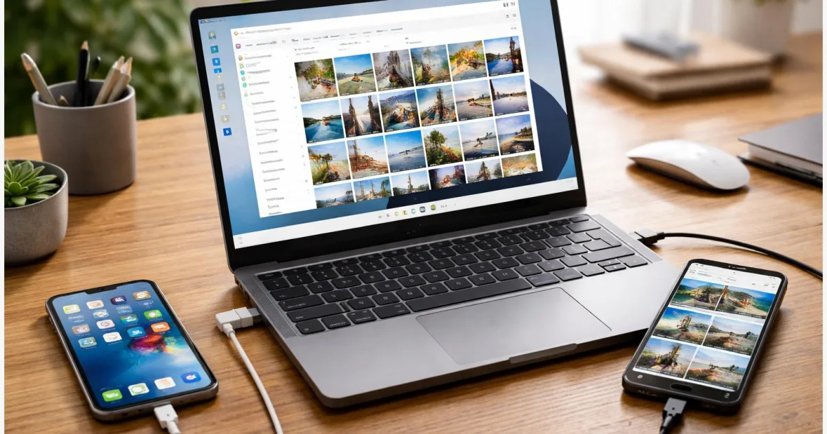 Fotos vom iPhone und Android auf den PC übertragen