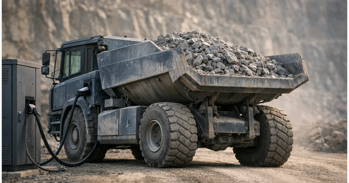 Elektro-Muldenkipper: Warum Batterien hier früher passen