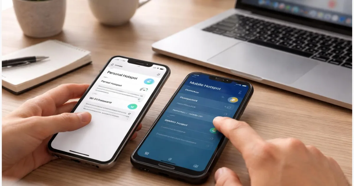 Mobiler Hotspot einrichten auf iPhone und Android