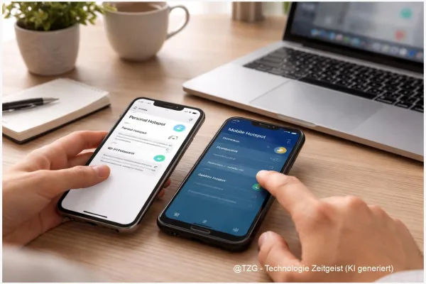 Mobiler Hotspot einrichten auf iPhone und Android