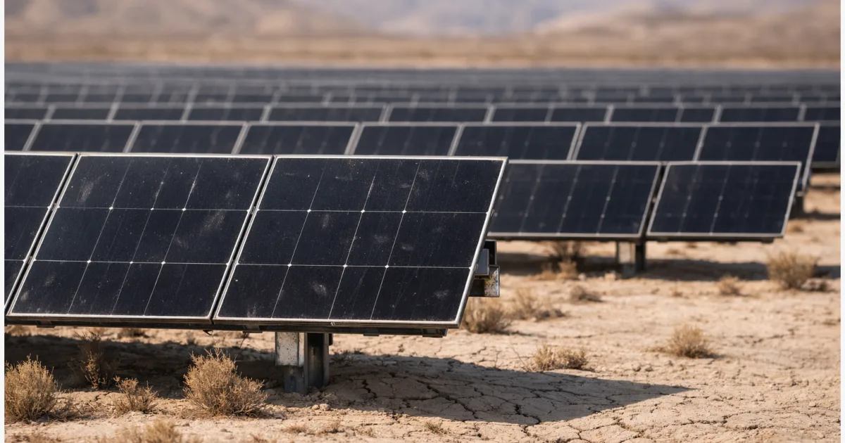 Solarparks in Trockengebieten: Effekte auf Klima und Vegetation
