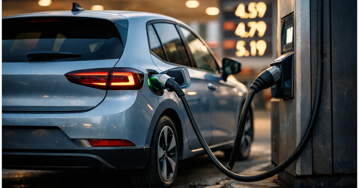 E-Auto statt Verbrenner: Wann hohe Spritpreise die Rechnung kippen