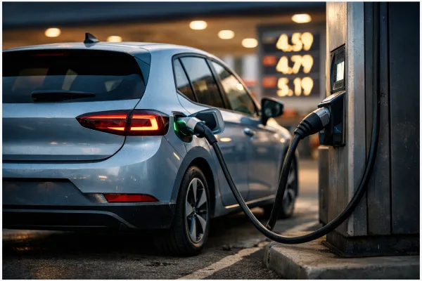 E-Auto statt Verbrenner: Wann hohe Spritpreise die Rechnung kippen