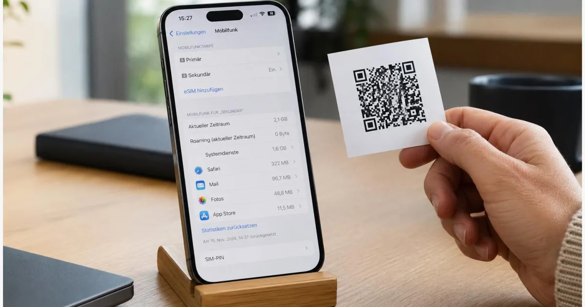 eSIM auf dem Smartphone einrichten: Schritt für Schritt