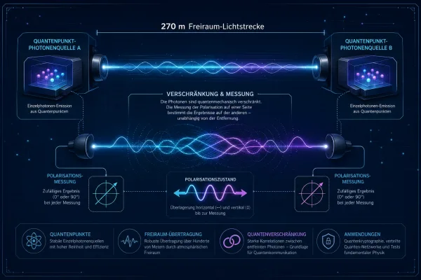 Quantenteleportation über 270 Meter: Was der Photon-Test wirklich bedeutet