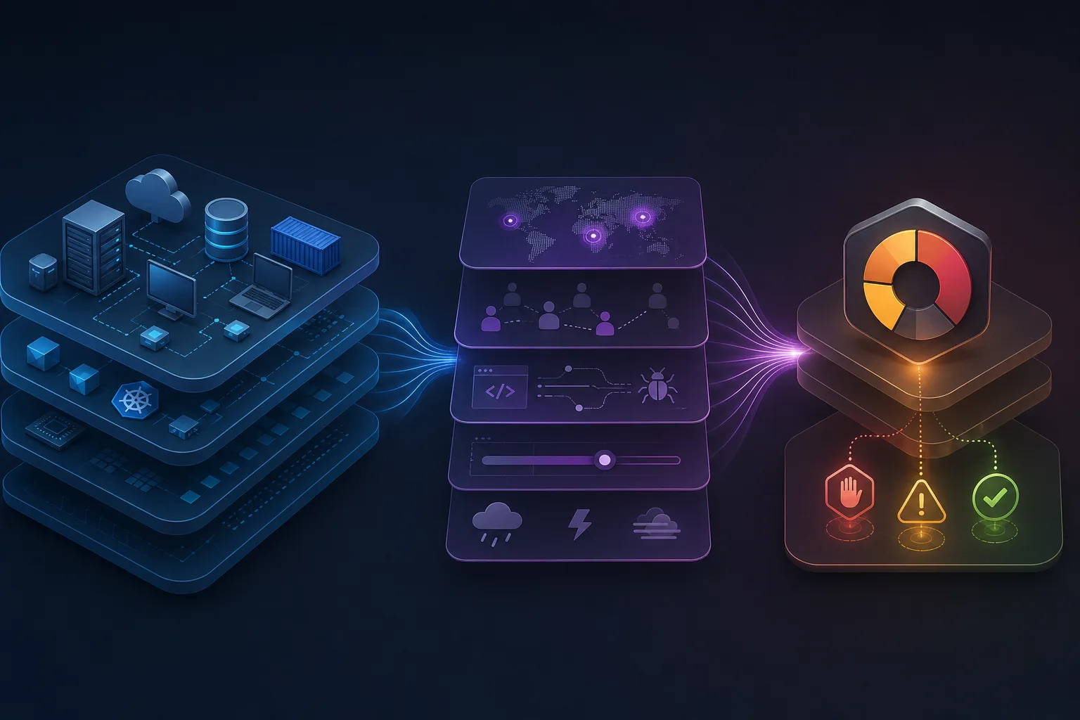 Konzeptgrafik zu SBOM als Inventar und VEX als Kontext zur Ausnutzbarkeit von Schwachstellen