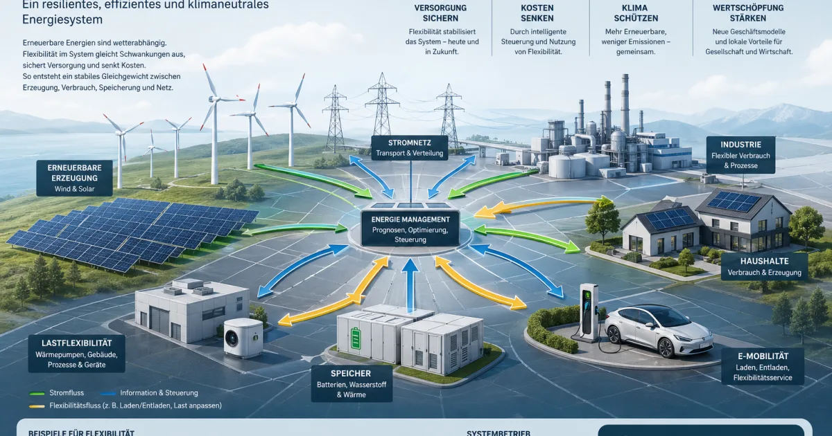 Was ist Flexibilität im Stromsystem – und warum wird sie zur Schlüsselressource der Energiewende?