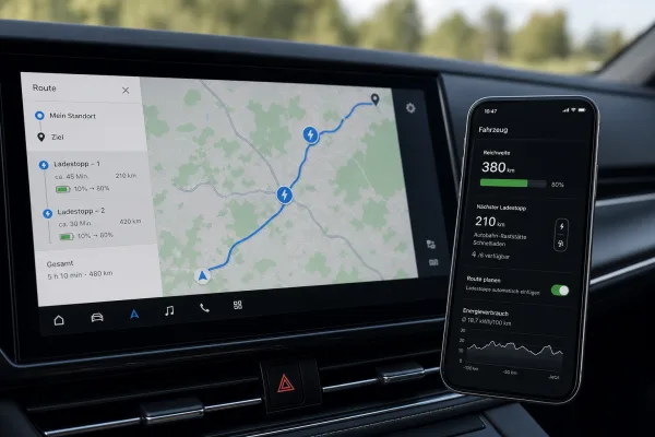 Apple Karten mit E-Auto nutzen: Ladeplanung und Reichweite richtig prüfen