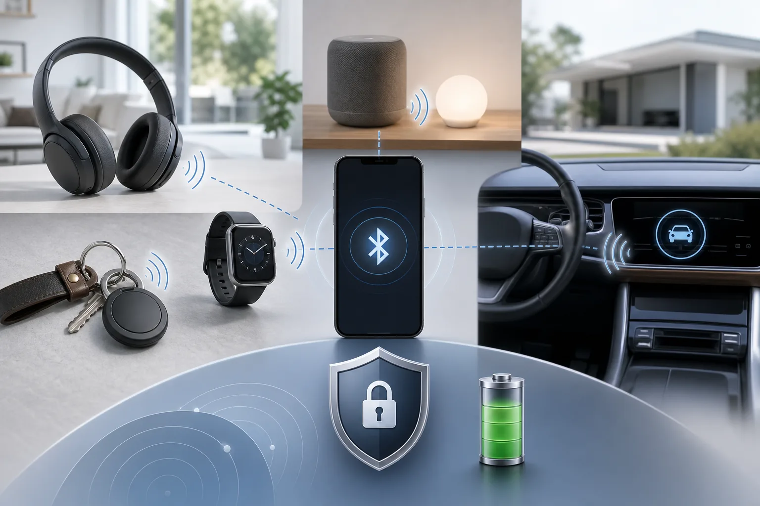 Bluetooth 6.1 verbindet Tracker, Kopfhörer, Wearables und Smart-Home-Geräte mit Fokus auf Privatsphäre und Akku.