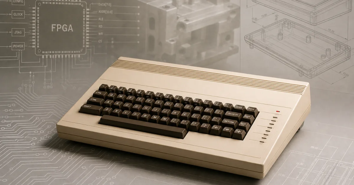 Commodore C64C Ultimate: Neuer Commodore 64 kommt mit Originalformen und FPGA-Hardware