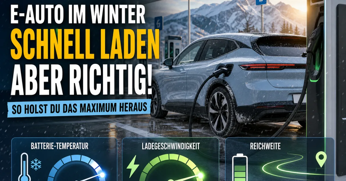 E-Auto im Winter: So verändern Kälte, Laden und Wärmepumpe die echte Reichweite
