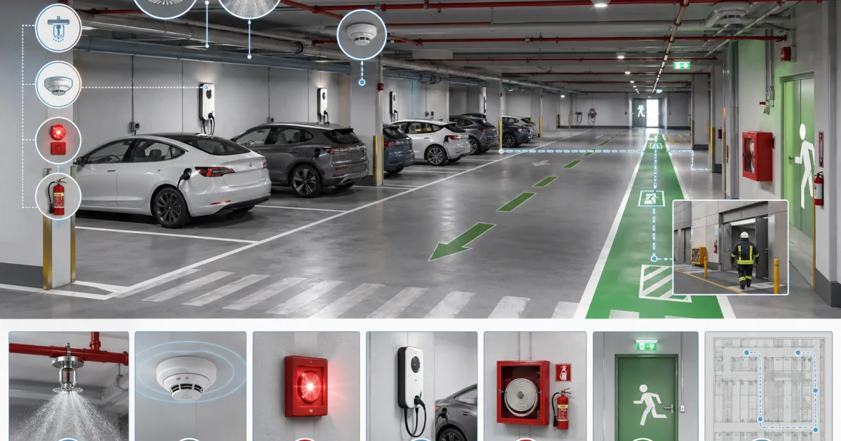 E-Autos in Parkhäusern: Was Brandschutz-Regeln wirklich leisten müssen