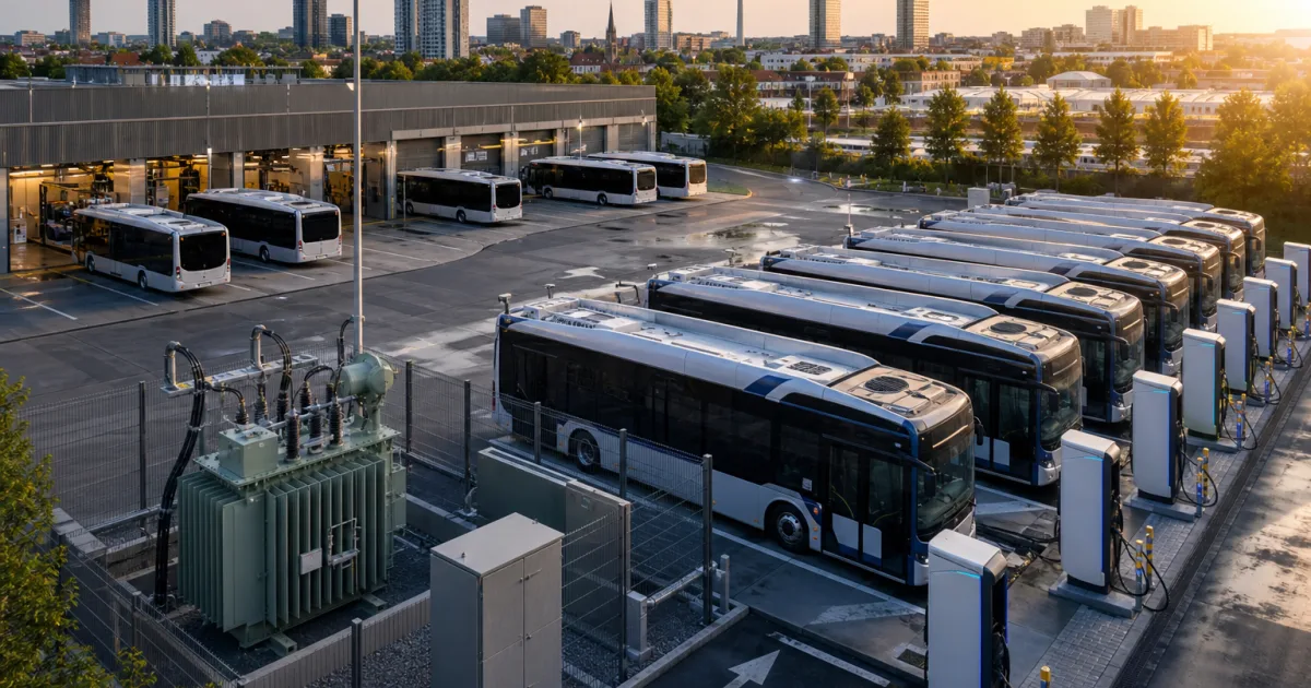 E-Busse in Städten: Ladehöfe werden zur Infrastrukturfrage
