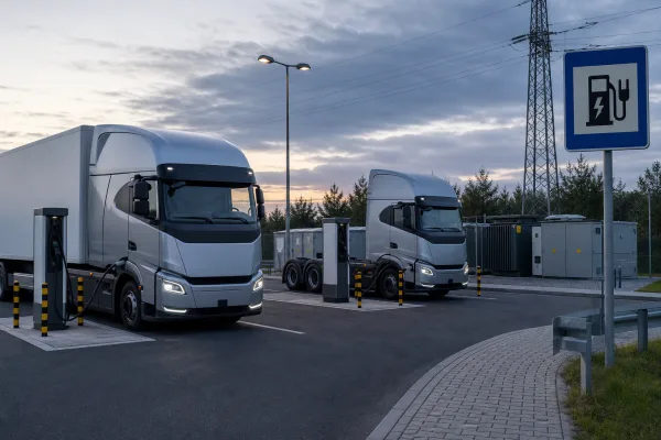 E-Lkw laden anders: Was Megawatt-Laden Europa bringt