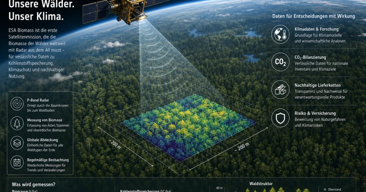 ESA Biomass: Warum Wald-Daten zur Wirtschaftsfrage werden