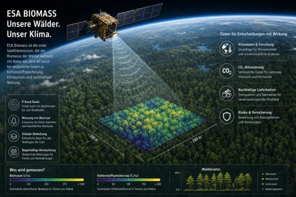 ESA Biomass: Warum Wald-Daten zur Wirtschaftsfrage werden
