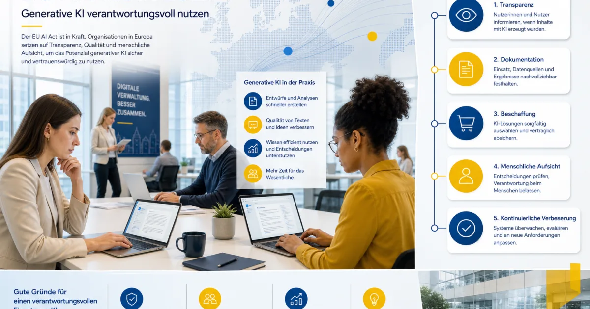 EU AI Act 2026: Generative KI bekommt praktische Regeln
