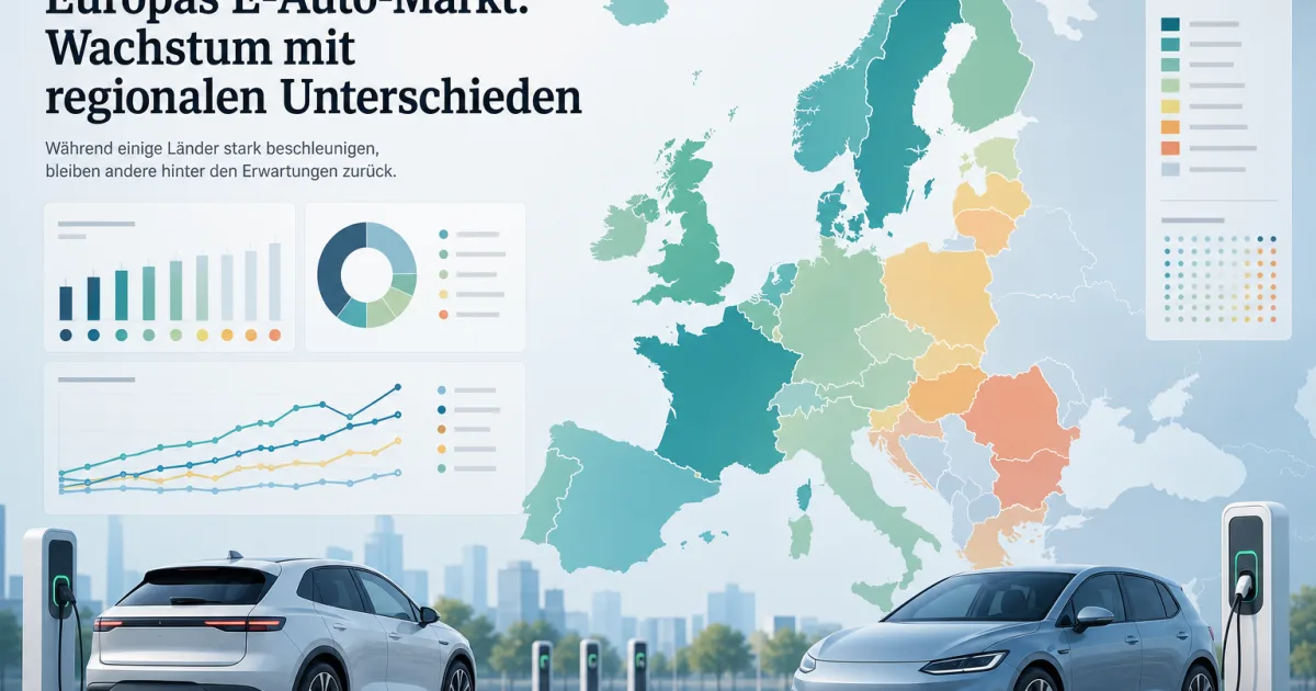 E-Autos wachsen in Europa, aber der Markt bleibt ungleich