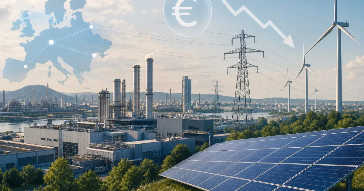 Europas Industrieplan macht Strompreise zur Standortfrage